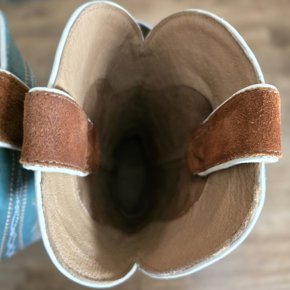 Ariat Ambrose Western Boots Womens Size 6 Penny Suede Pale Turquoise NWT - Picture 16 of 16